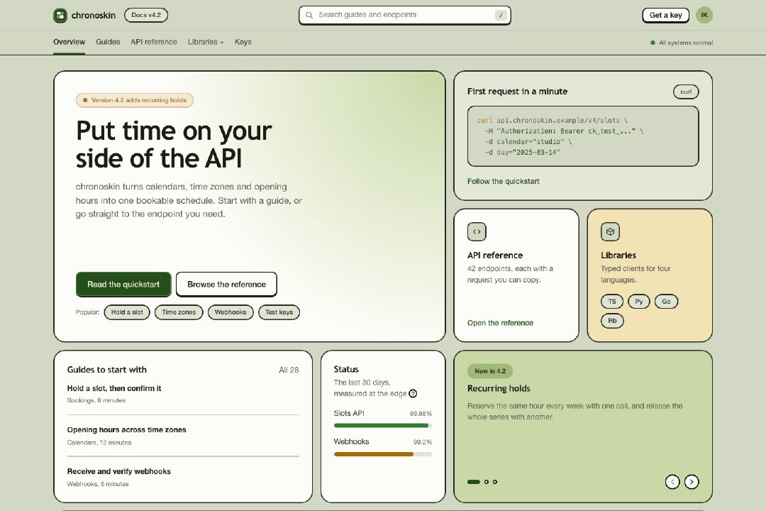 Documentation hub bento