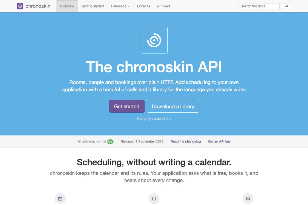 Framework default documentation site