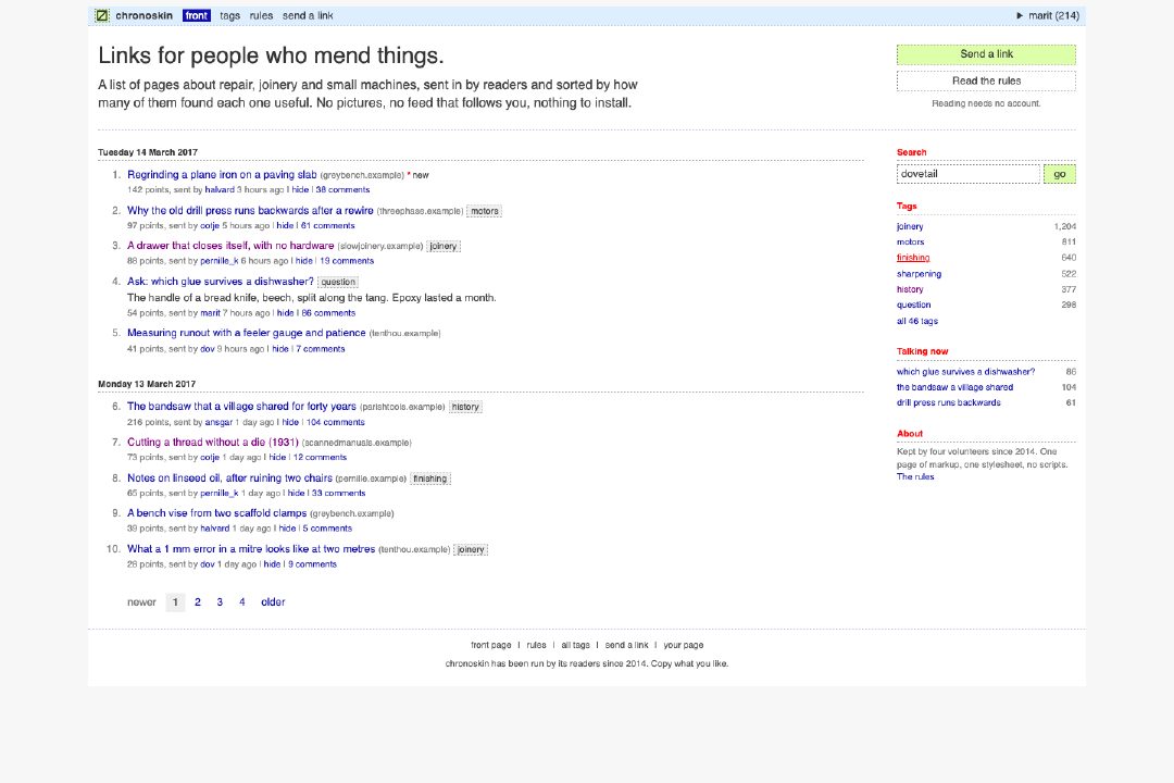 Web brutalism, link list