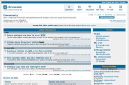 Bulletin board forum, community front page
