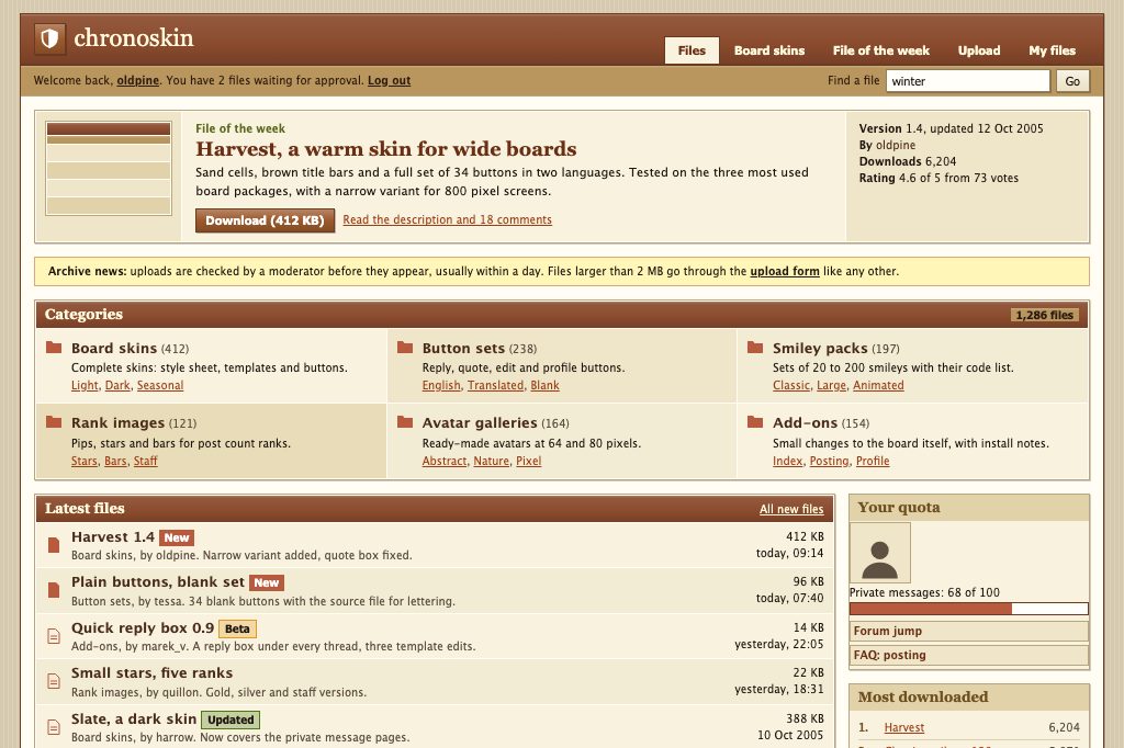 Board file archive