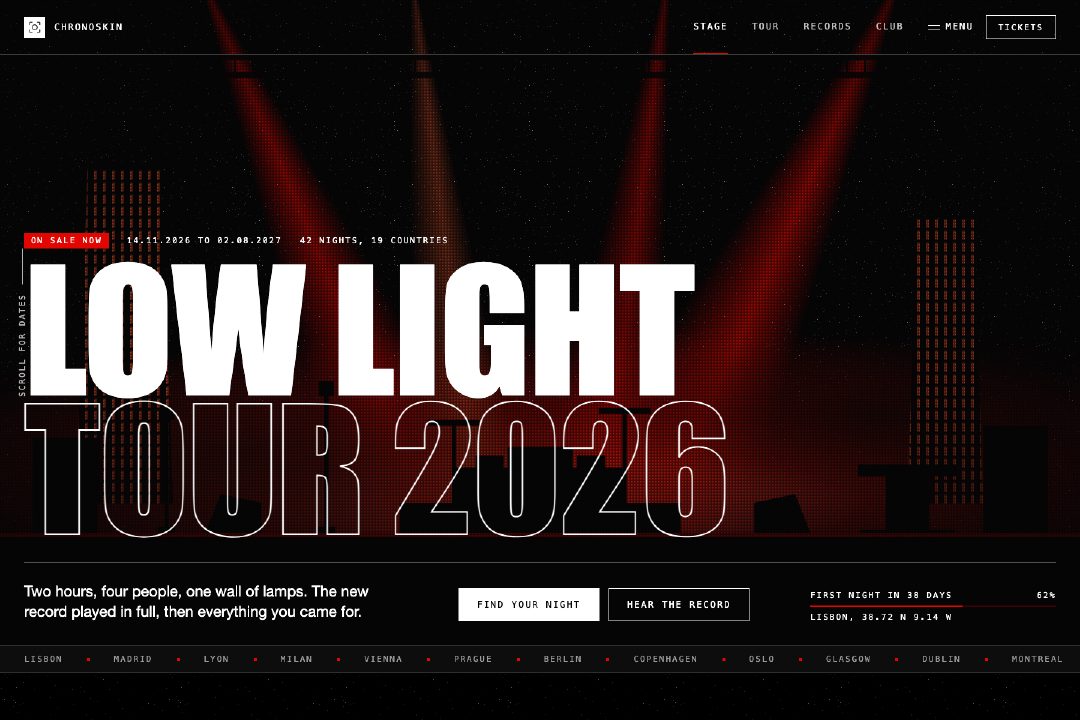 Cinematic tour site