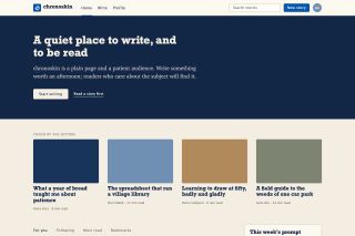 Editorial minimalism writing platform