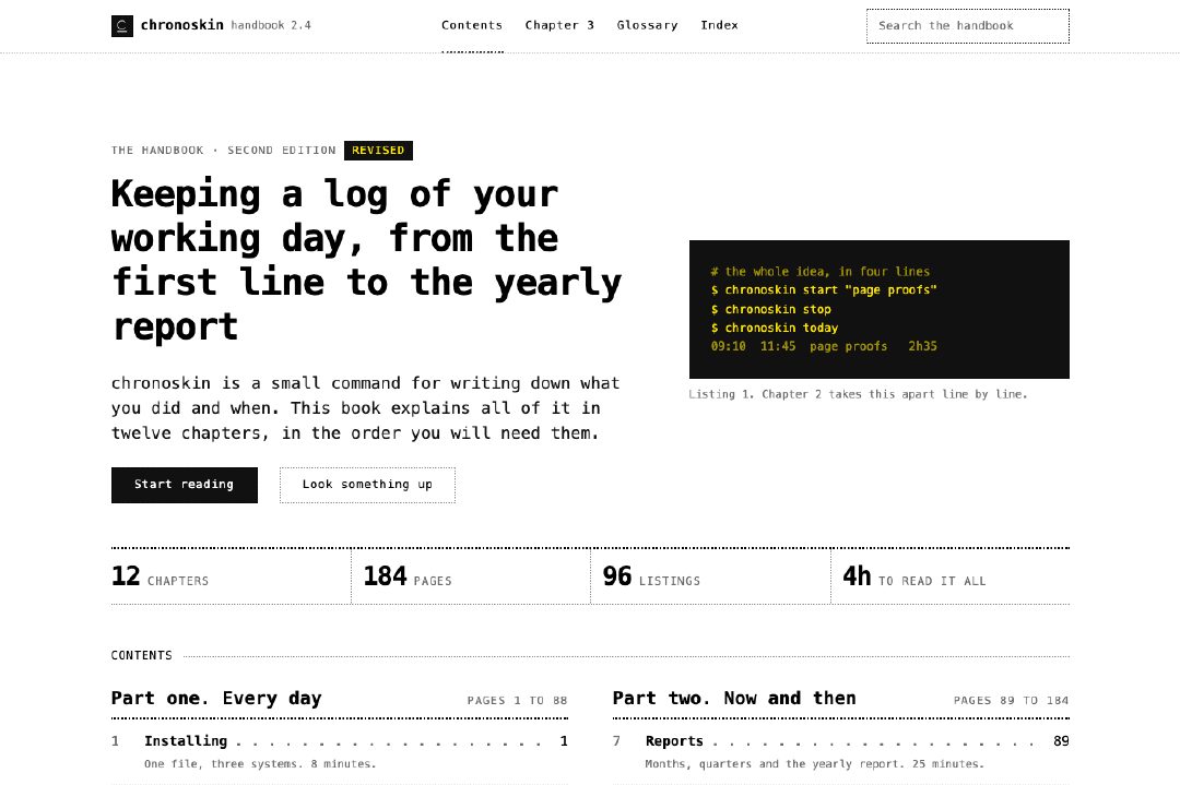 Editorial minimalism handbook
