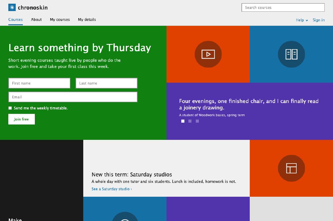 Flat design mosaic