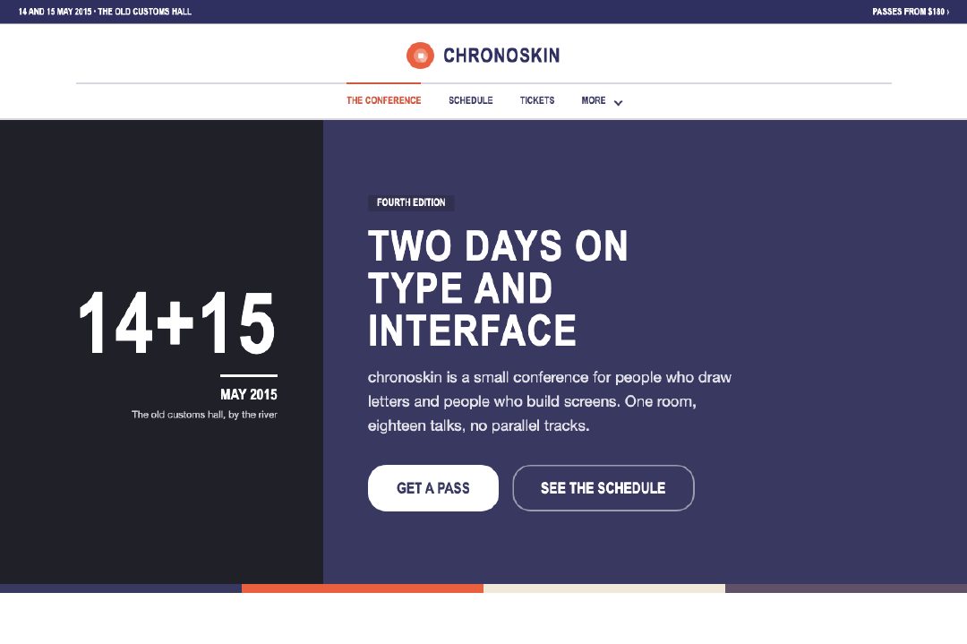 Flat design conference