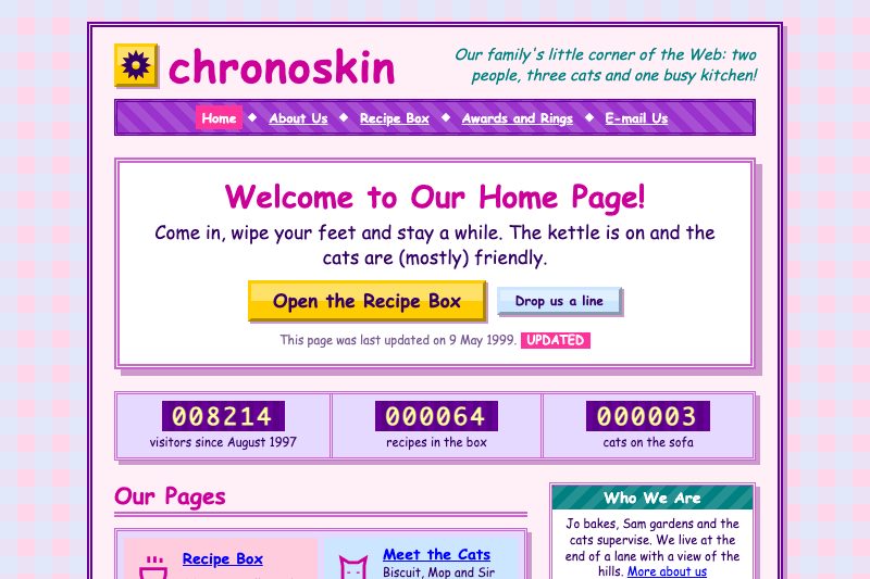 Personal home page: the family page