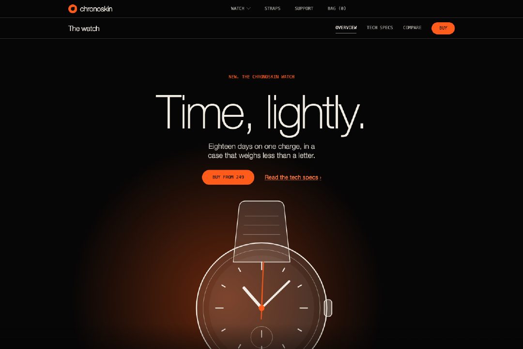 Modern hardware product page
