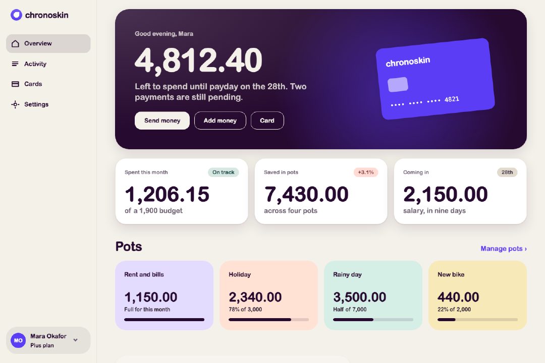 Modern product account