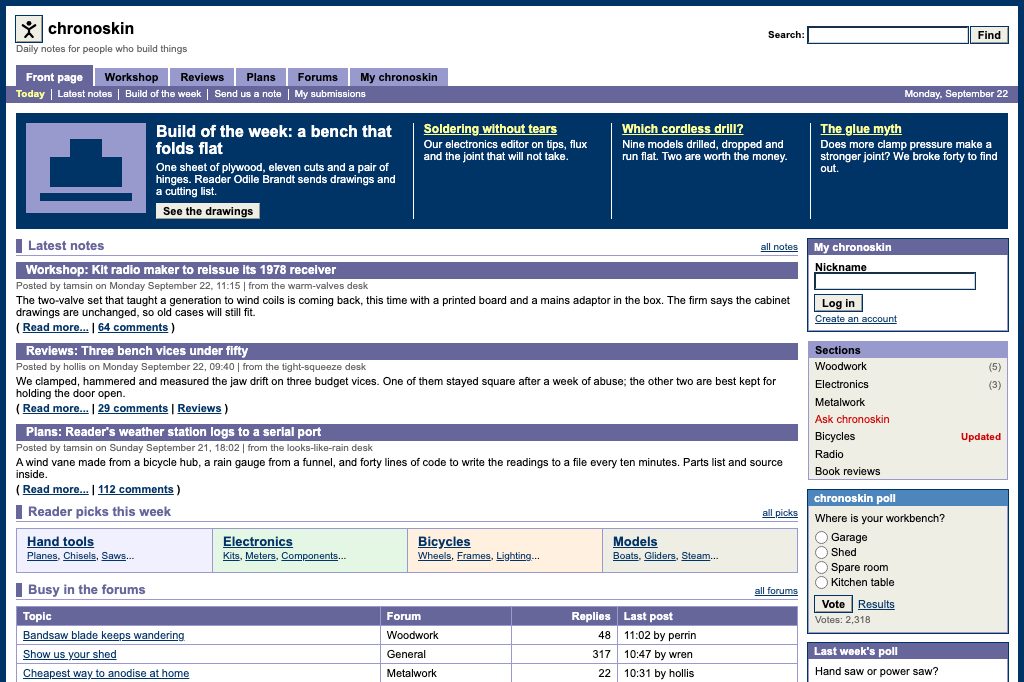 Fluid news portal
