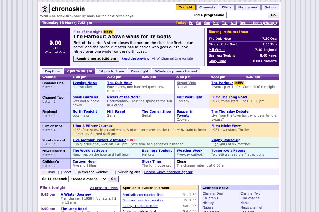 Television listings