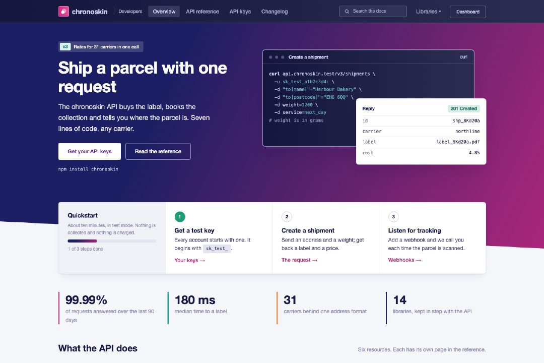 SaaS gradient developer portal