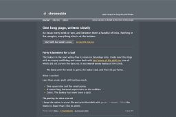 Single-column weblog with a banner