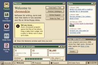 Desktop grey company home page